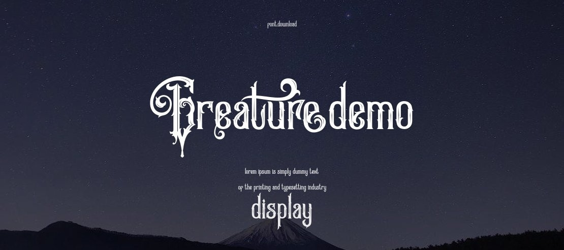 GreatureDemo Font