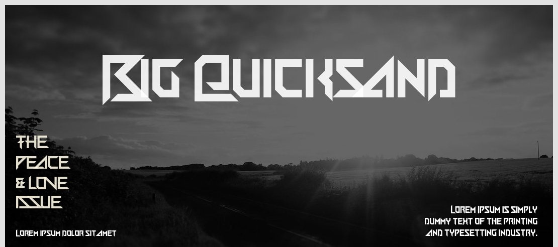 Big Quicksand Font