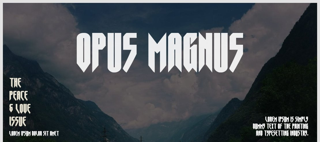 Opus Magnus Font Family