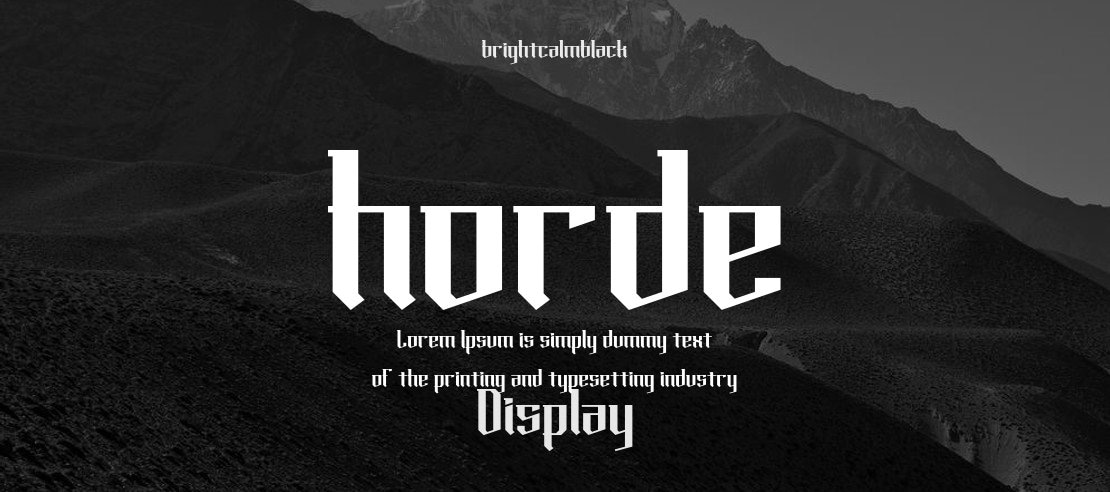 horde Font