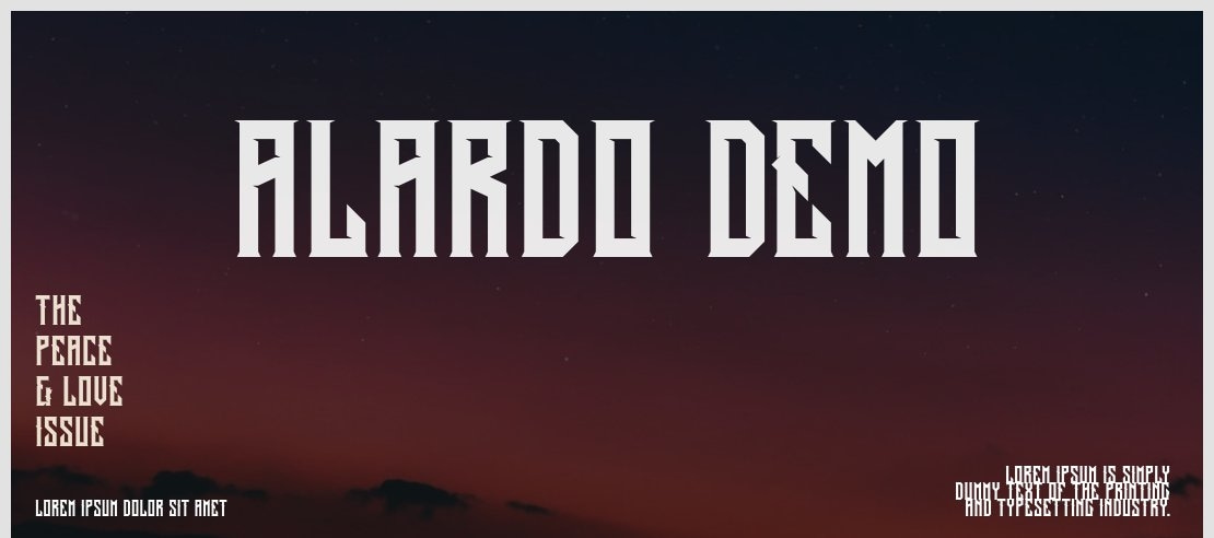 Alardo Demo Font Family