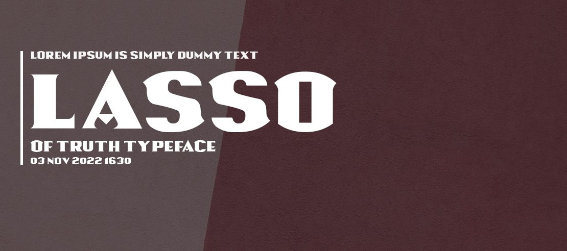 Lasso Of Truth Font