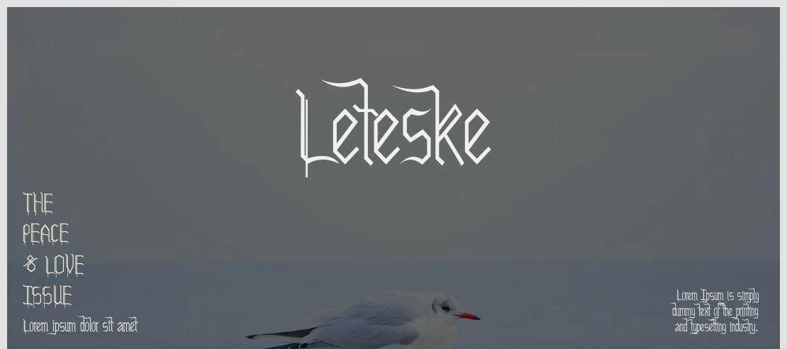Leteske Font