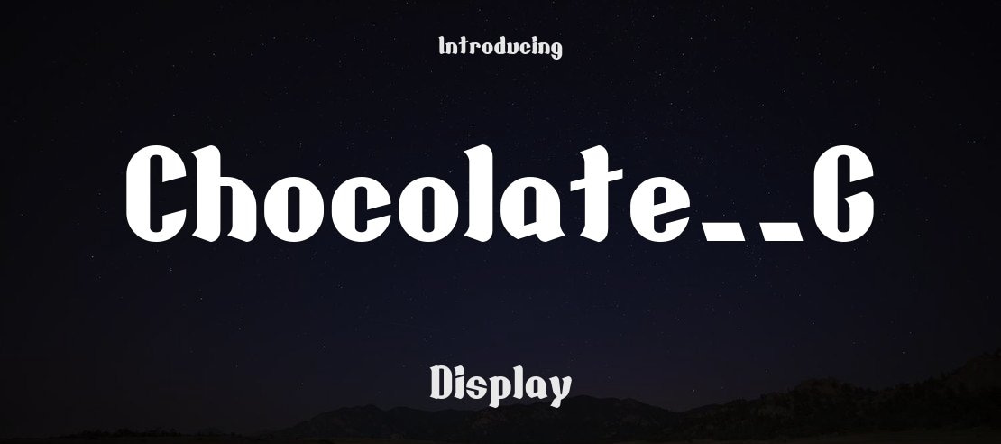 Chocolate__G Font