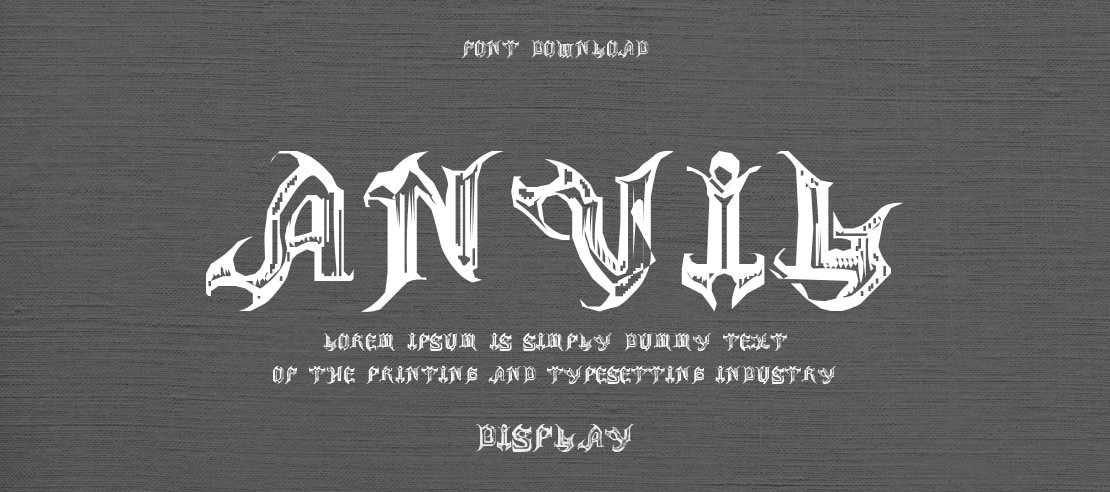 ANVIL Font