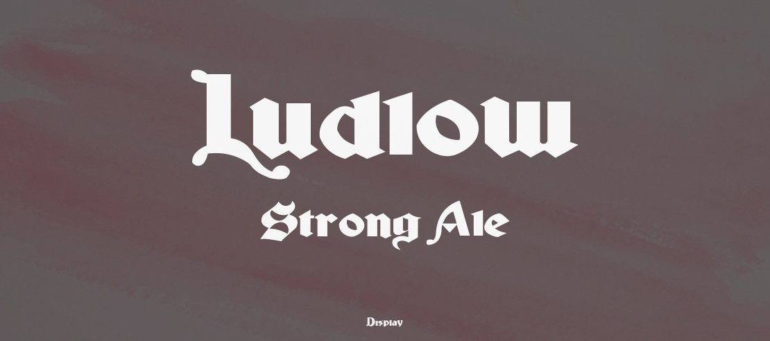 Ludlow Strong Ale Font