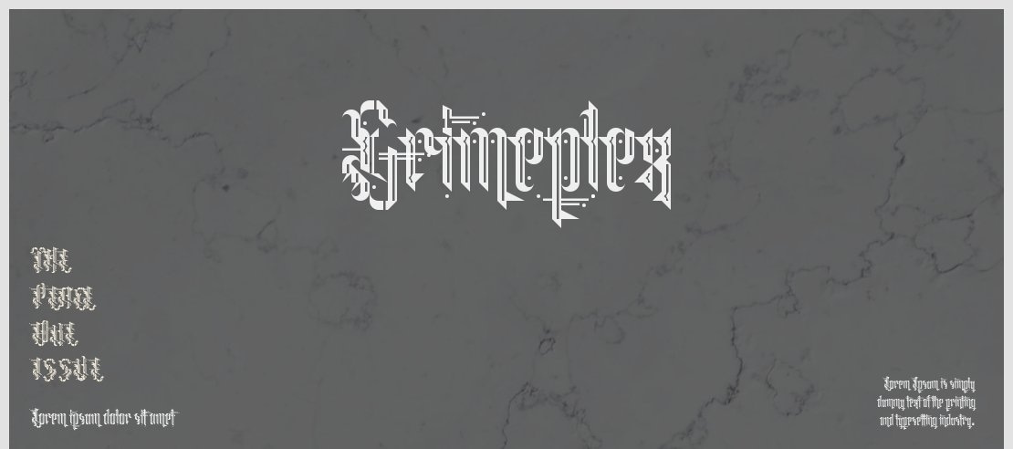 Grimeplex Font