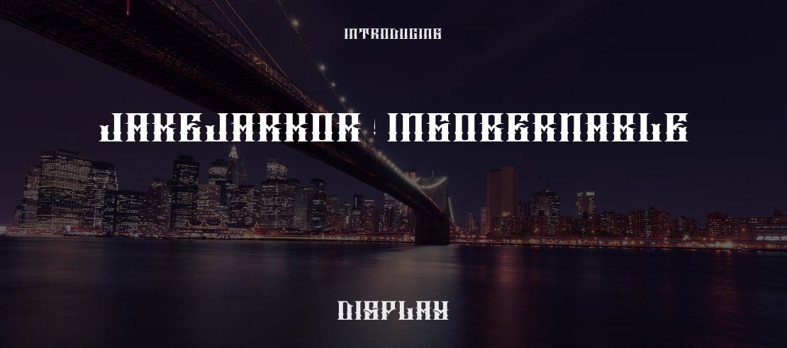 JAKEJARKOR - INGOBERNABLE Font