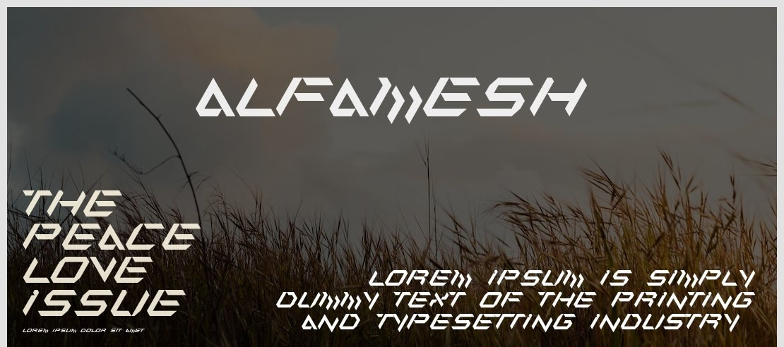 alfamesh001 Font