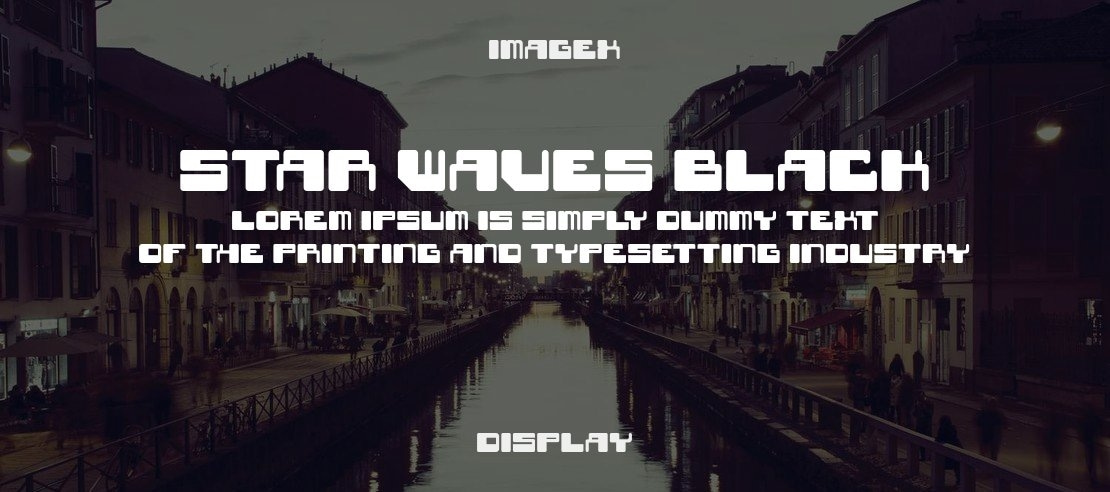 Star Waves Black Font Family