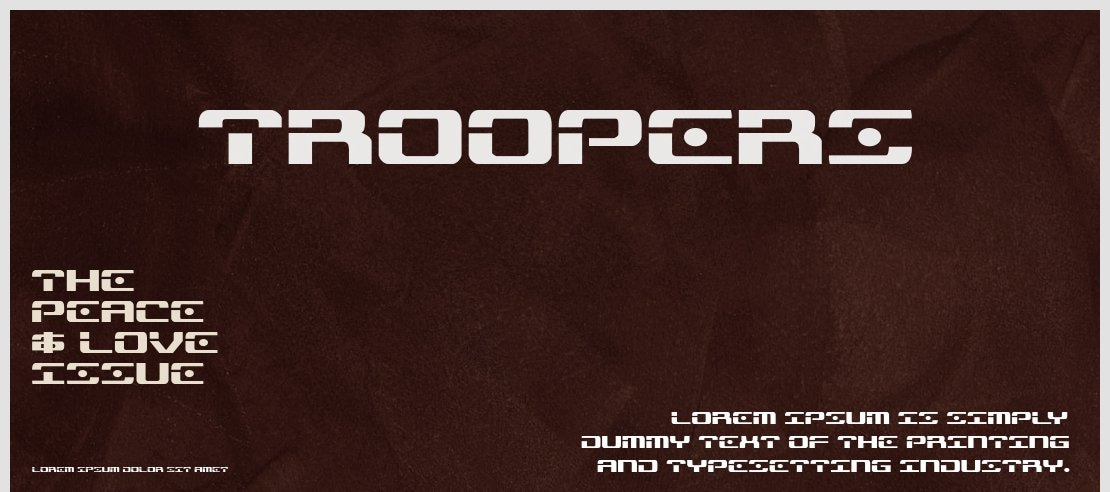 Troopers Font Family
