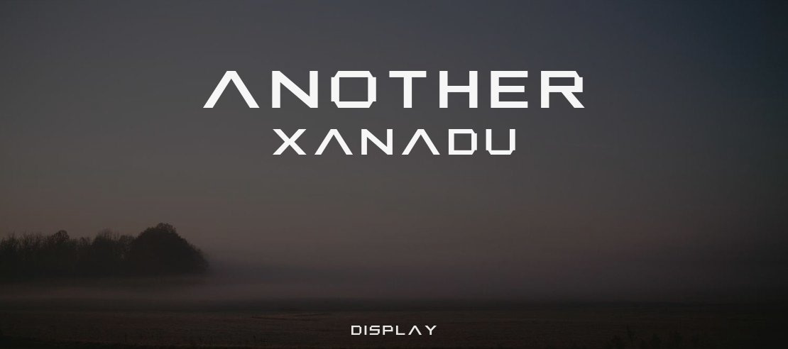 Another Xanadu Font