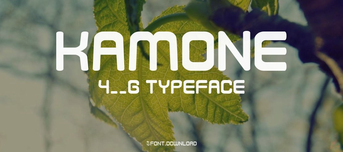 Kamone 4__G Font