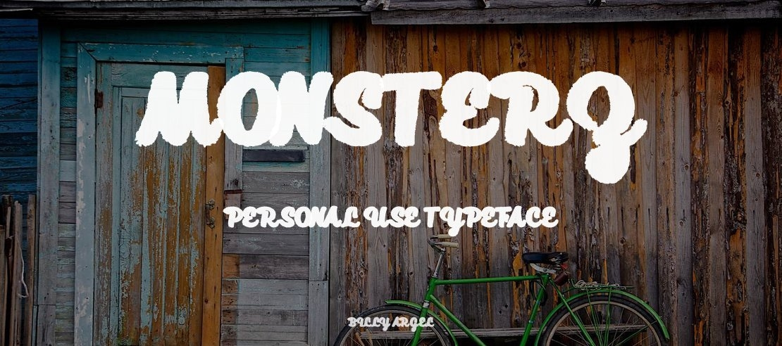 Monsterz Personal Use Font