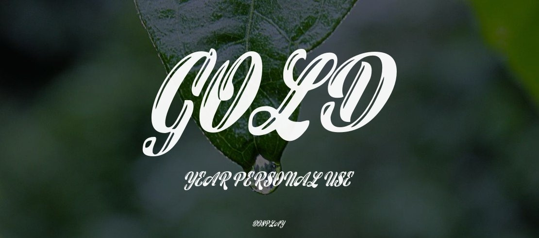 Gold Year Personal Use Font Family