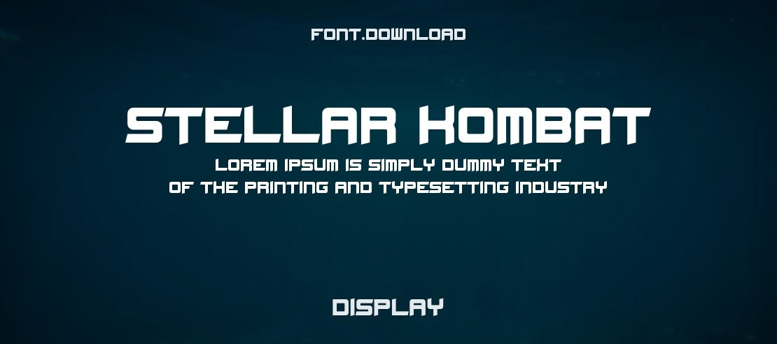 Stellar Kombat Font