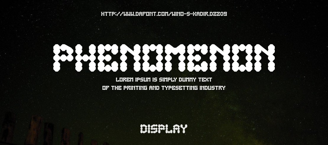 PHENOMENON Font