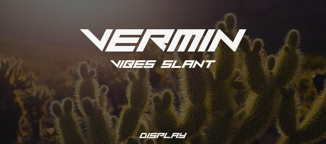 Vermin Vibes Slant Font