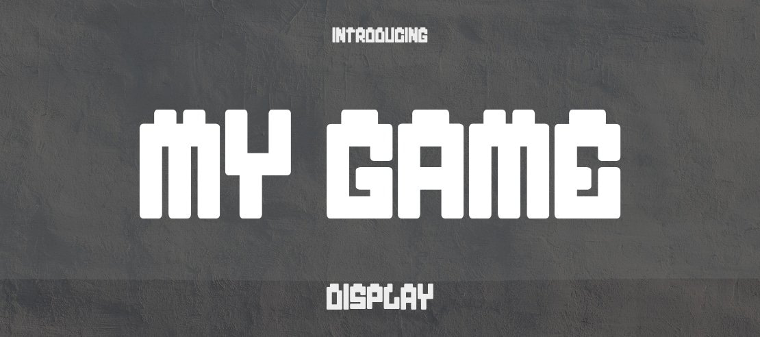 my game Font