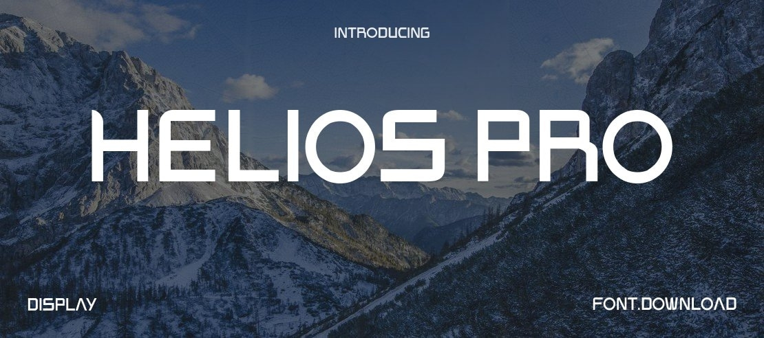 Helios Pro Font
