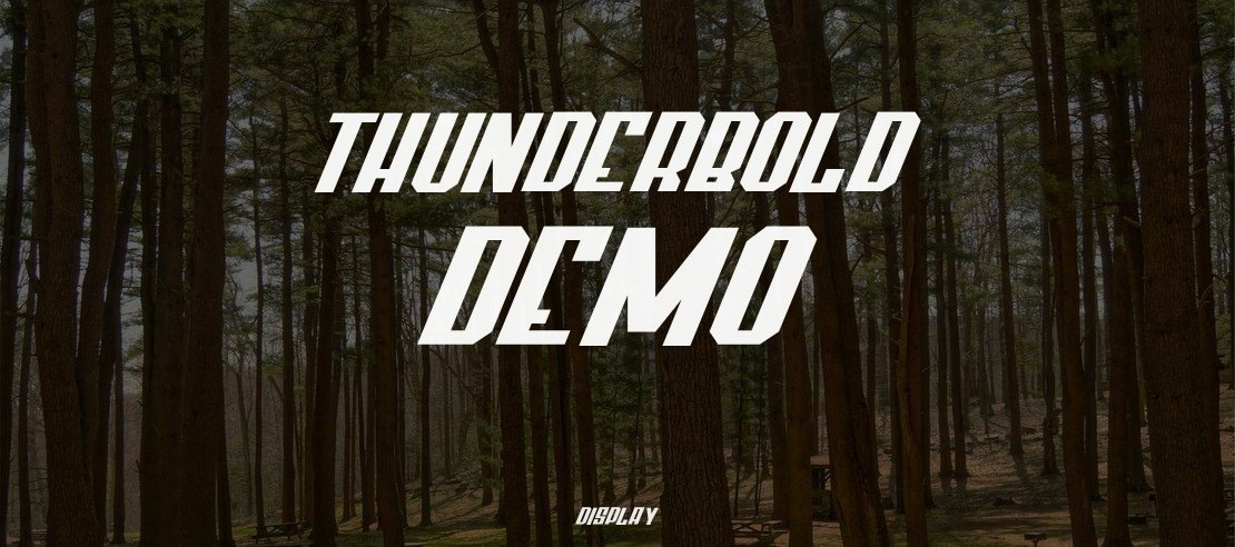 Thunderbold Demo Font