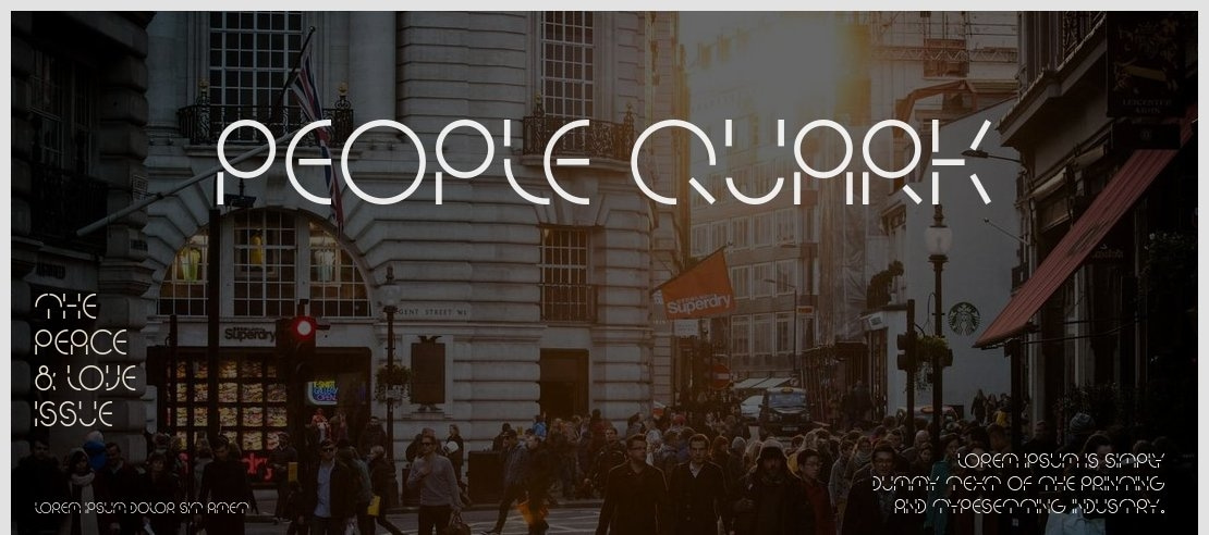 PEOPLE QUARK Font Family