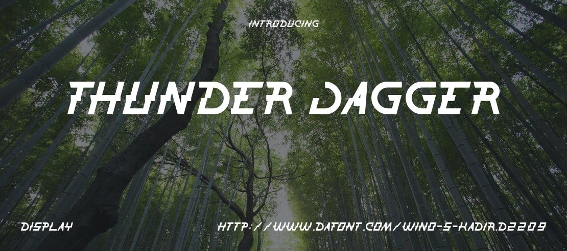 THUNDER JAGGER Font Family