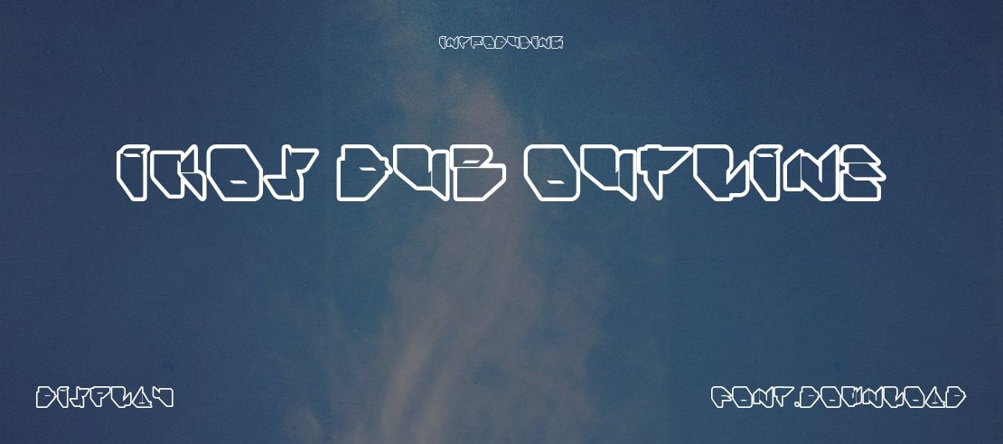 Ikos Dub Outline Font Family