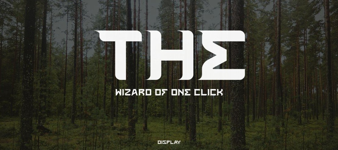 The WIzard Of One Click Font Family