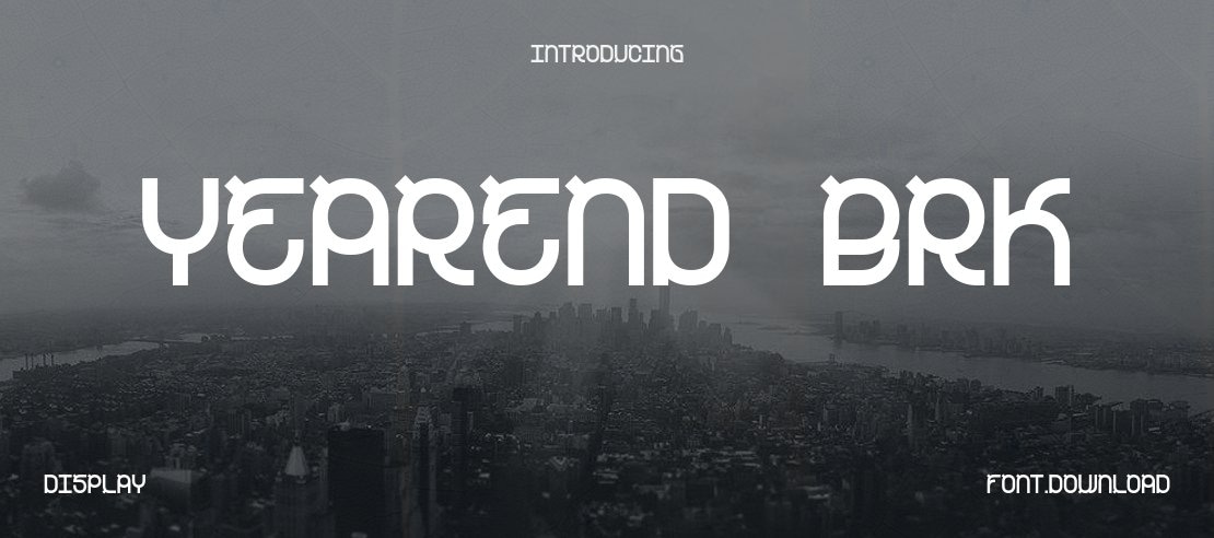 Yearend BRK Font
