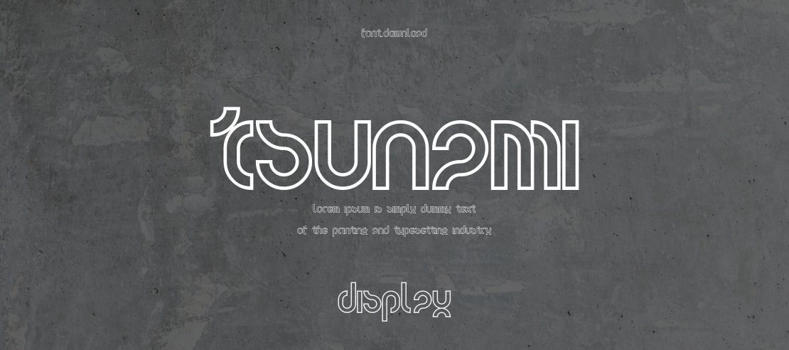 tsunami Font