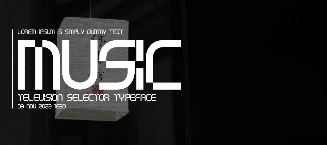 music television selector Font