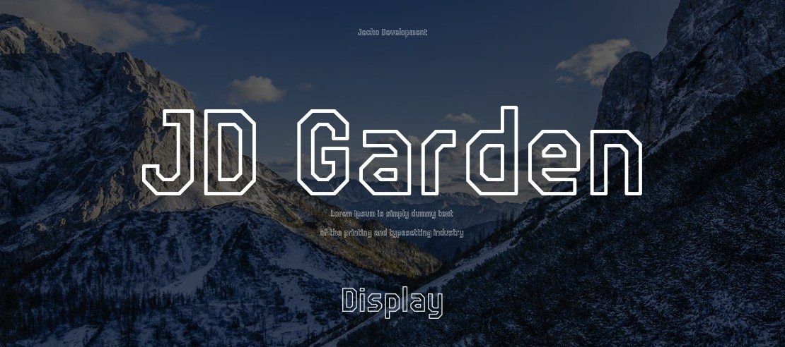 JD Garden Font