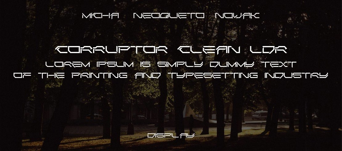 Corruptor Clean LDR Font