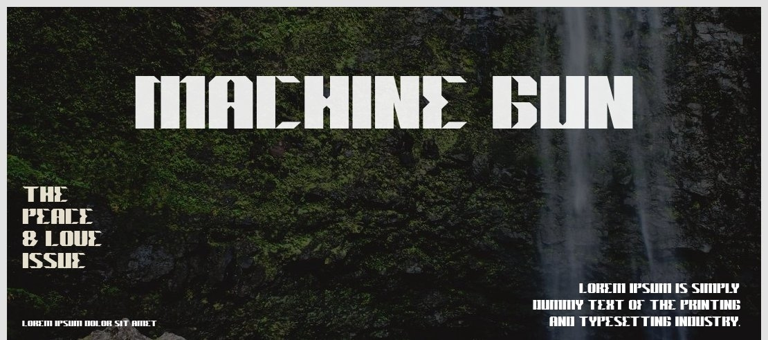 MACHINE GUN Font