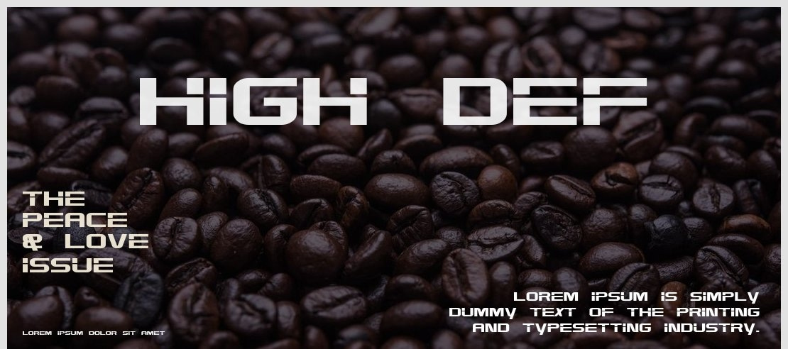 High Def Font