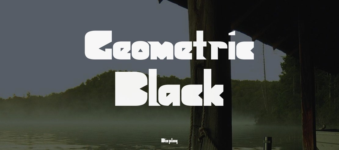 Geometric Black Font