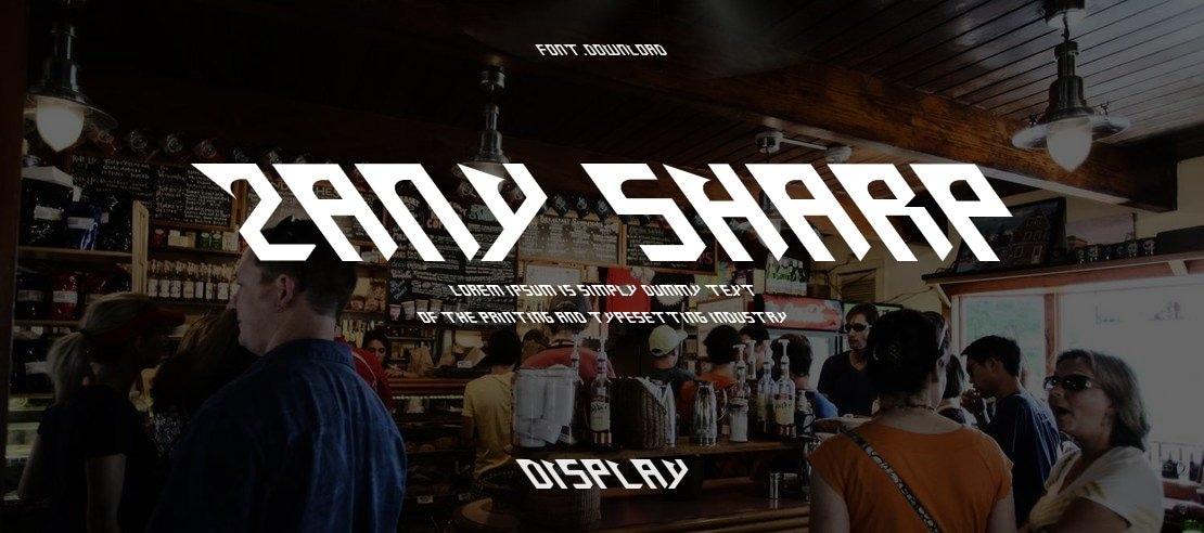 Zany Sharp Font