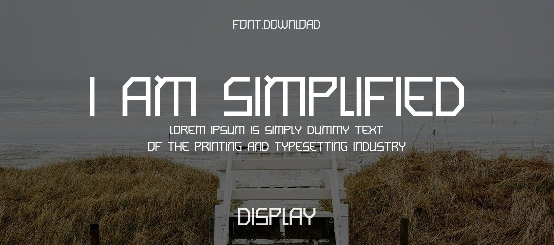 I am simplified Font Family