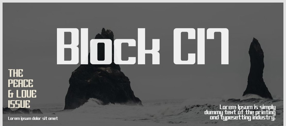 Block C17 Font