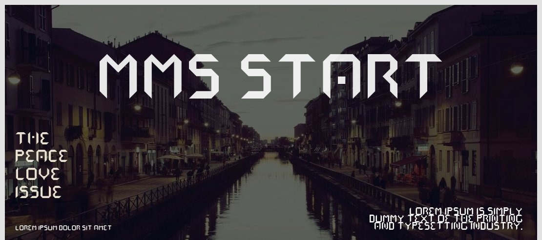 mms start Font