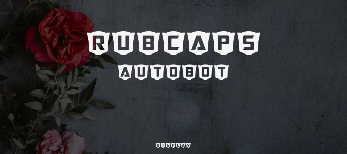 RubCaps Autobot Font Family