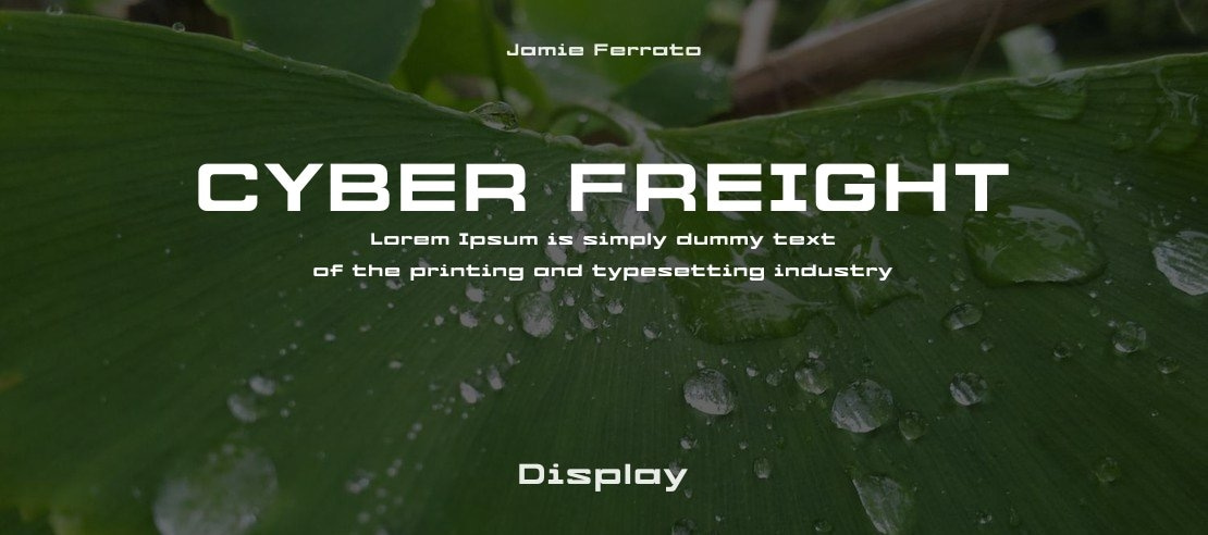 CYBER FREIGHT Font
