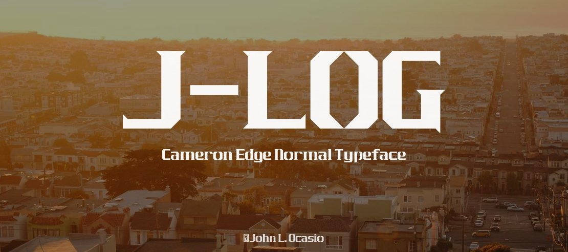 J-LOG Cameron Edge Normal Font Family