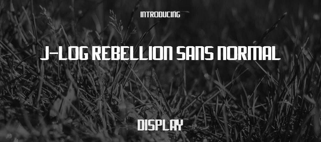 J-LOG Rebellion Sans Normal Font Family