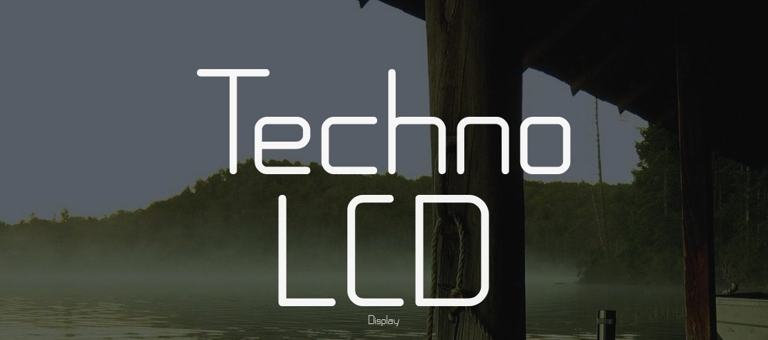 Techno LCD Font