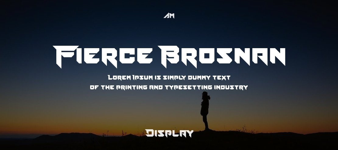 Fierce Brosnan Font