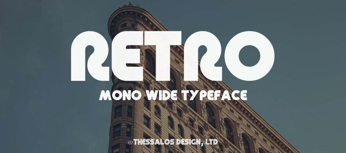 Retro Mono Wide Font Family