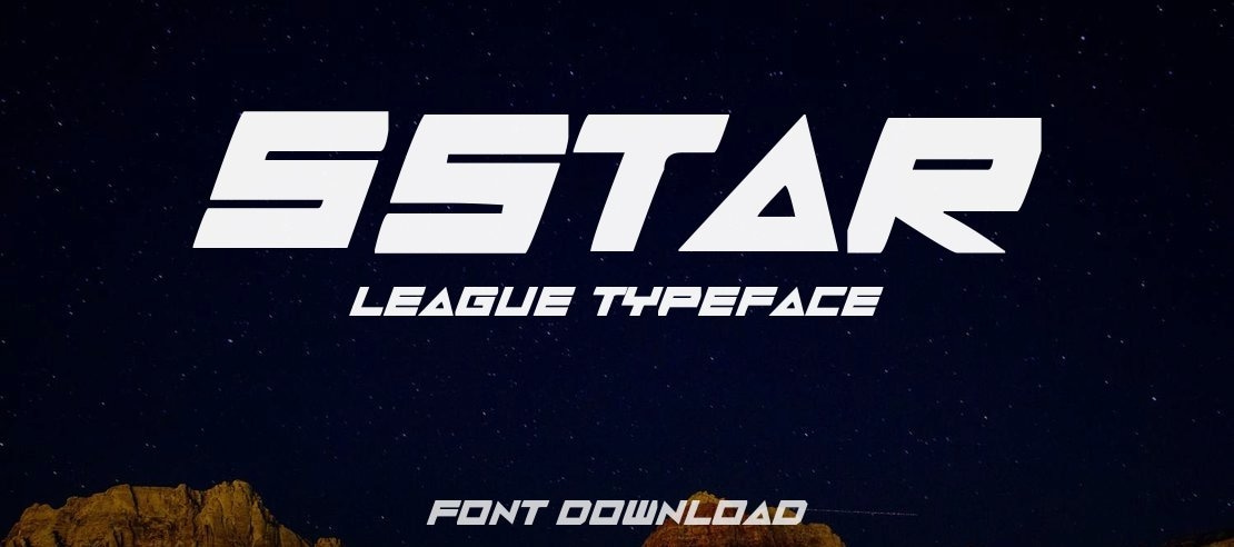 5STAR League Font
