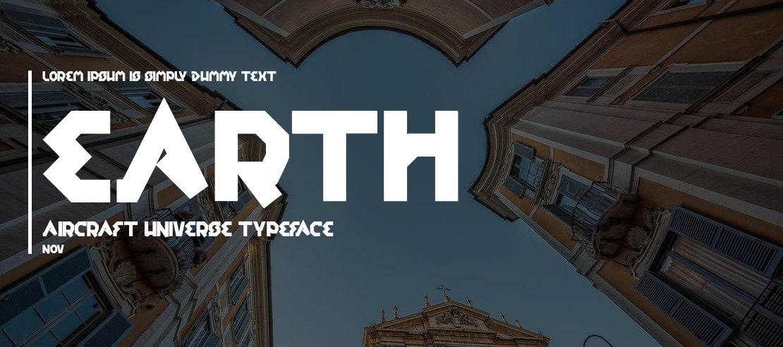 earth aircraft universe Font